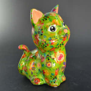 Pomme Pidou R - Spaarpot Cat Tilly, Flowers and Dreams GardenGreen
